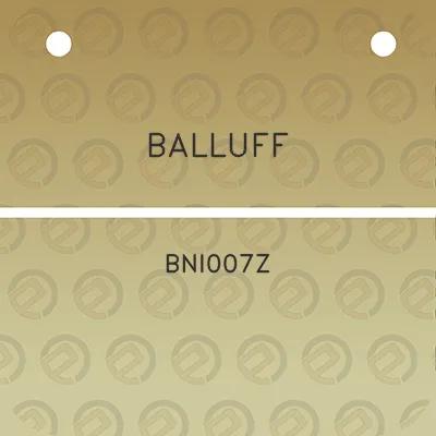 balluff-bni007z