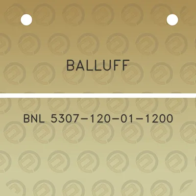 balluff-bnl-5307-120-01-1200