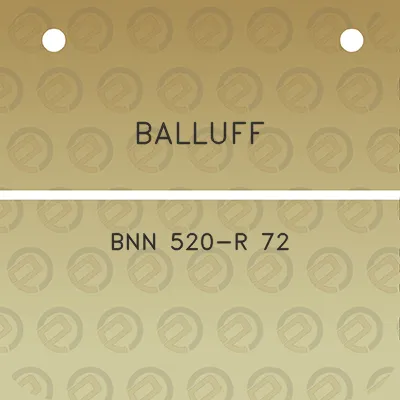 balluff-bnn-520-r-72