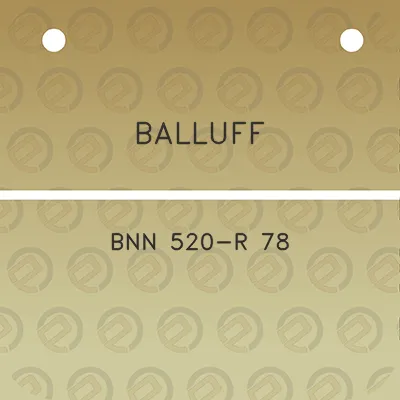 balluff-bnn-520-r-78