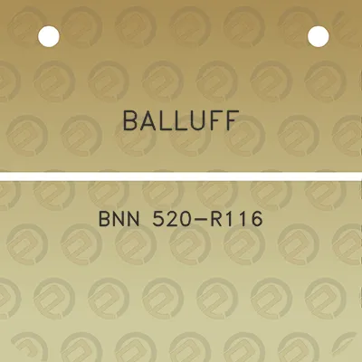 balluff-bnn-520-r116