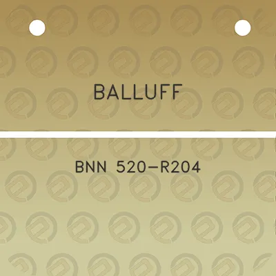 balluff-bnn-520-r204