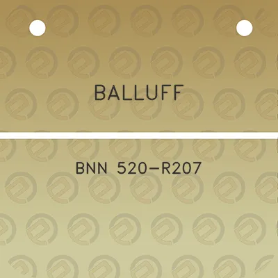 balluff-bnn-520-r207