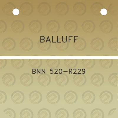 balluff-bnn-520-r229