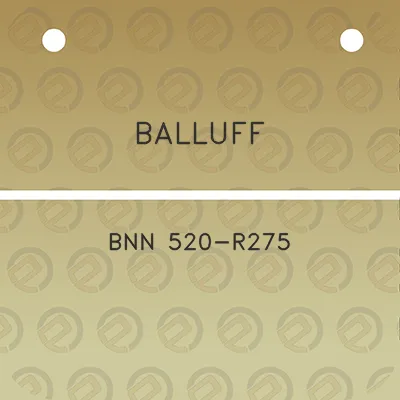 balluff-bnn-520-r275