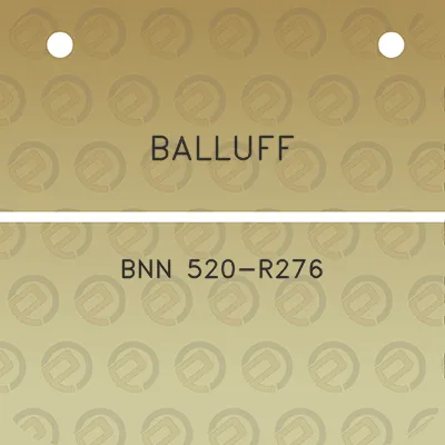 balluff-bnn-520-r276