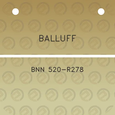 balluff-bnn-520-r278