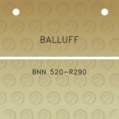 balluff-bnn-520-r290