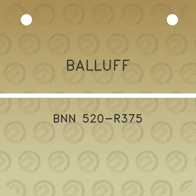 balluff-bnn-520-r375