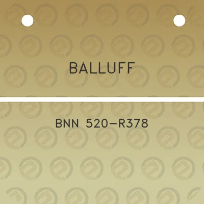 balluff-bnn-520-r378