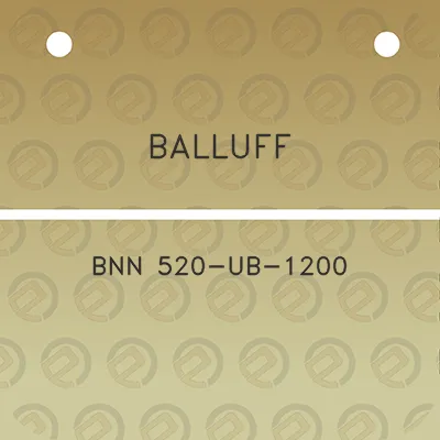 balluff-bnn-520-ub-1200