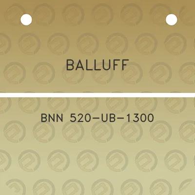 balluff-bnn-520-ub-1300