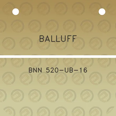 balluff-bnn-520-ub-16