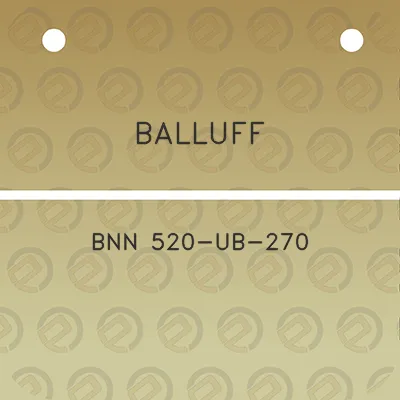 balluff-bnn-520-ub-270