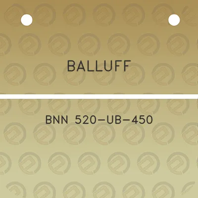 balluff-bnn-520-ub-450