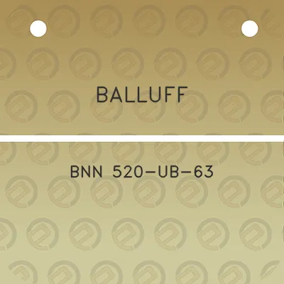 balluff-bnn-520-ub-63