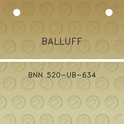 balluff-bnn-520-ub-634