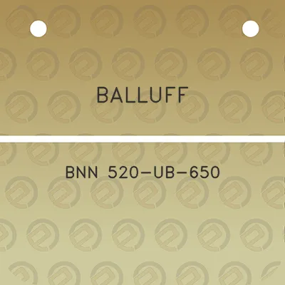 balluff-bnn-520-ub-650