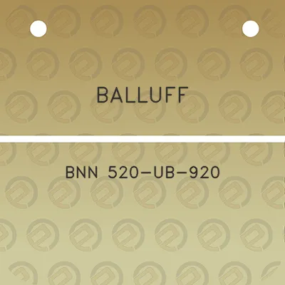 balluff-bnn-520-ub-920