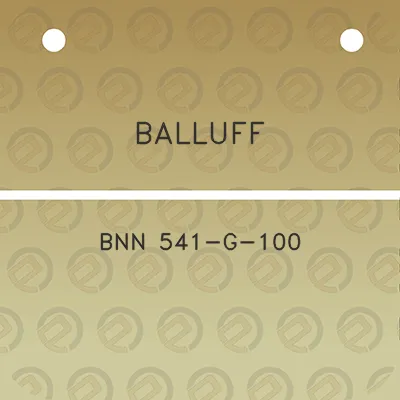 balluff-bnn-541-g-100