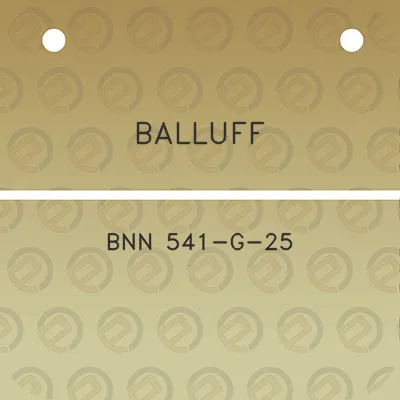 balluff-bnn-541-g-25