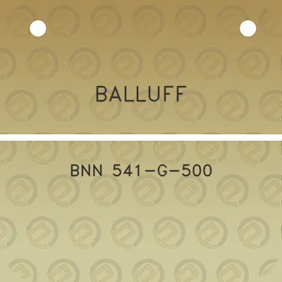 balluff-bnn-541-g-500