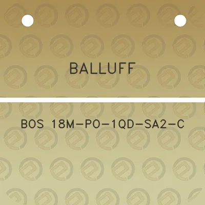 balluff-bos-18m-po-1qd-sa2-c