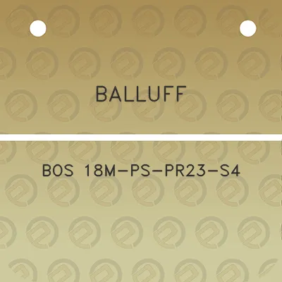 balluff-bos-18m-ps-pr23-s4