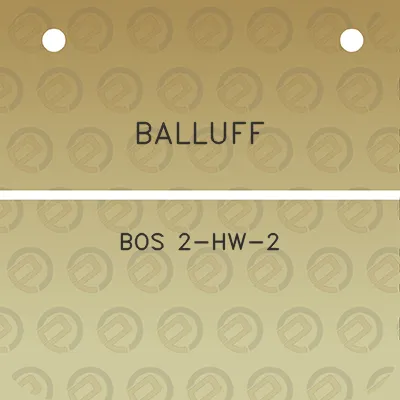 balluff-bos-2-hw-2