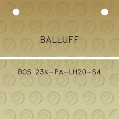 balluff-bos-23k-pa-lh20-s4