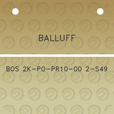 balluff-bos-2k-po-pr10-00-2-s49