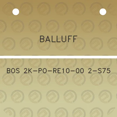 balluff-bos-2k-po-re10-00-2-s75