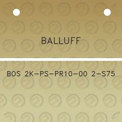 balluff-bos-2k-ps-pr10-00-2-s75