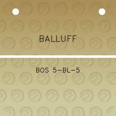 balluff-bos-5-bl-5