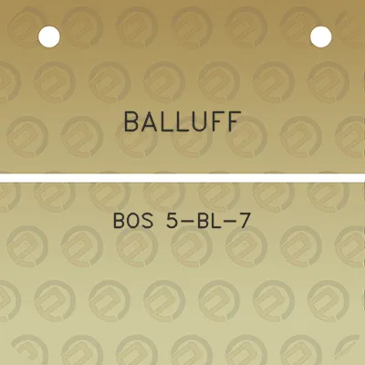 balluff-bos-5-bl-7