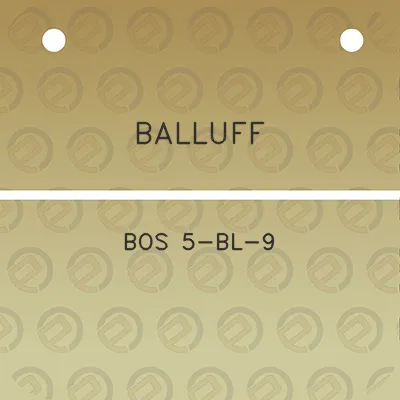 balluff-bos-5-bl-9