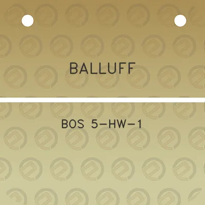 balluff-bos-5-hw-1