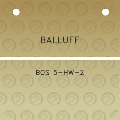 balluff-bos-5-hw-2