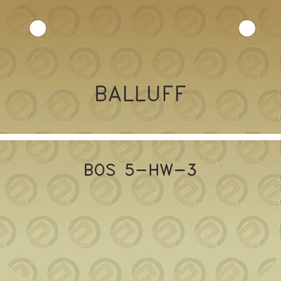 balluff-bos-5-hw-3