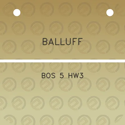 balluff-bos-5-hw3