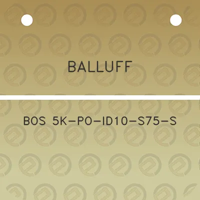 balluff-bos-5k-po-id10-s75-s