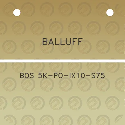 balluff-bos-5k-po-ix10-s75