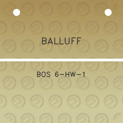 balluff-bos-6-hw-1