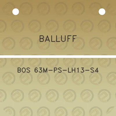 balluff-bos-63m-ps-lh13-s4