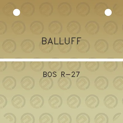 balluff-bos-r-27