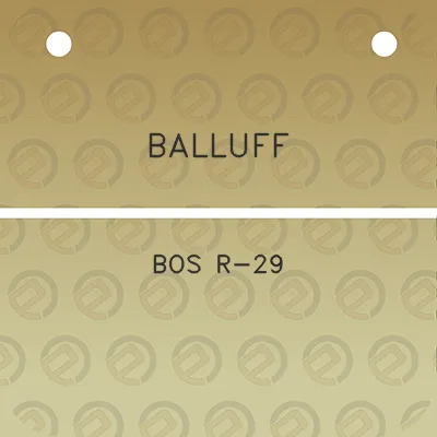 balluff-bos-r-29