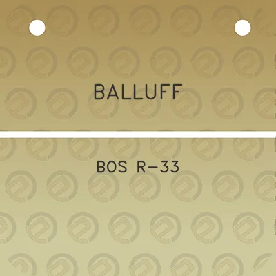 balluff-bos-r-33