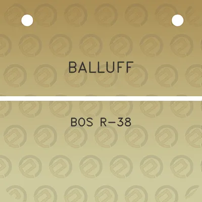 balluff-bos-r-38