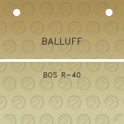 balluff-bos-r-40