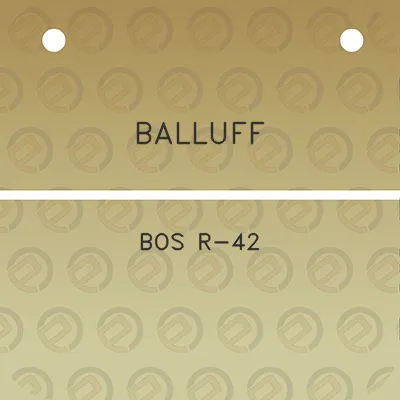 balluff-bos-r-42